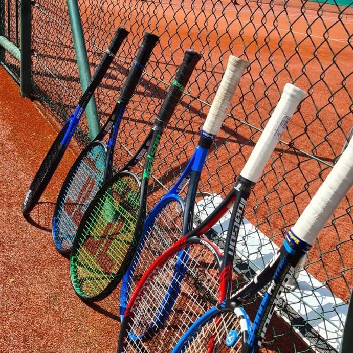 TOALSON Tennisschläger besaiten - Training Racket Power Swing 500g Bespannung 16-19 Tennissaite Zero Crush 1,25mm.jpg