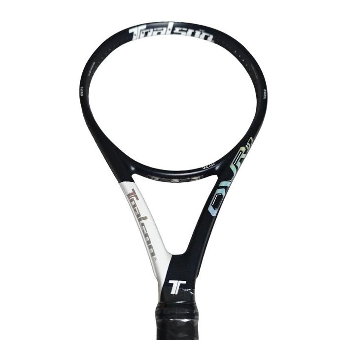 Tennisschläger TOALSON Comfort Oversize Tennis Racket OVR 117 249g schwarz weiß.jpg