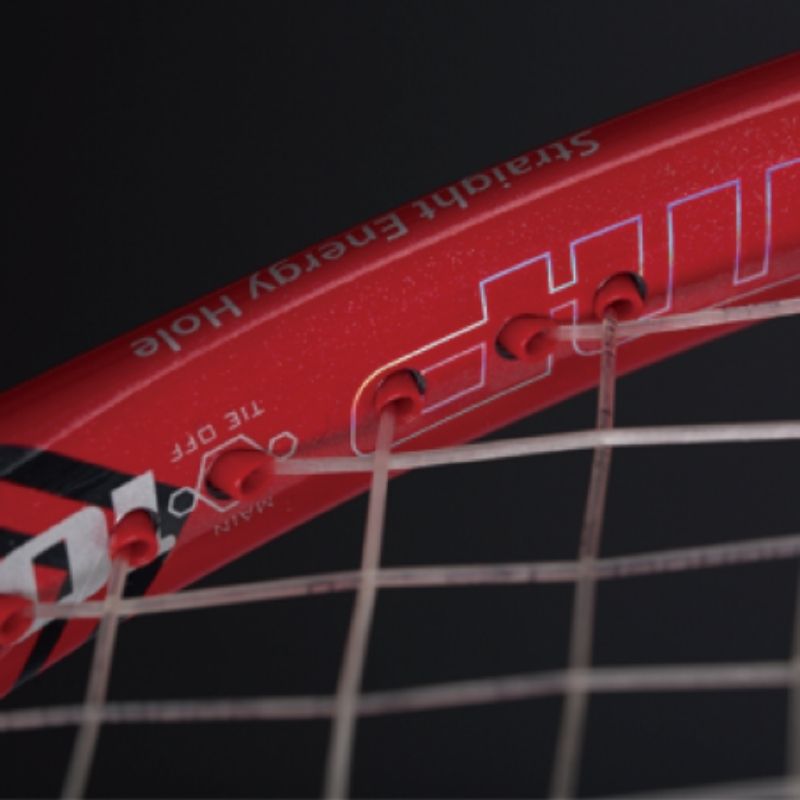 Tennisschläger Allround Oversize Tennis Racket TOALSON SPOON IMP 105 unbespannt 16-19 - rot-schwarz - armfreundlich.jpg