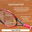 Allround Tennisschläger TOALSON SPOON IMP 105- idealer Schläger bei Tennisellbogen-Problemen.jpg