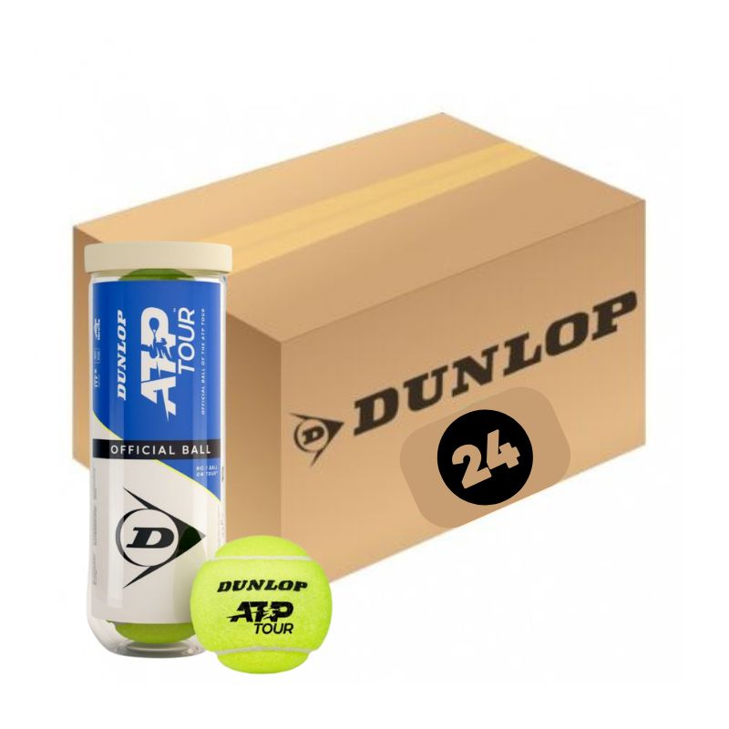 Tennis Balls Dunlop ATP Official Ball 24x 3 pcs can in a box