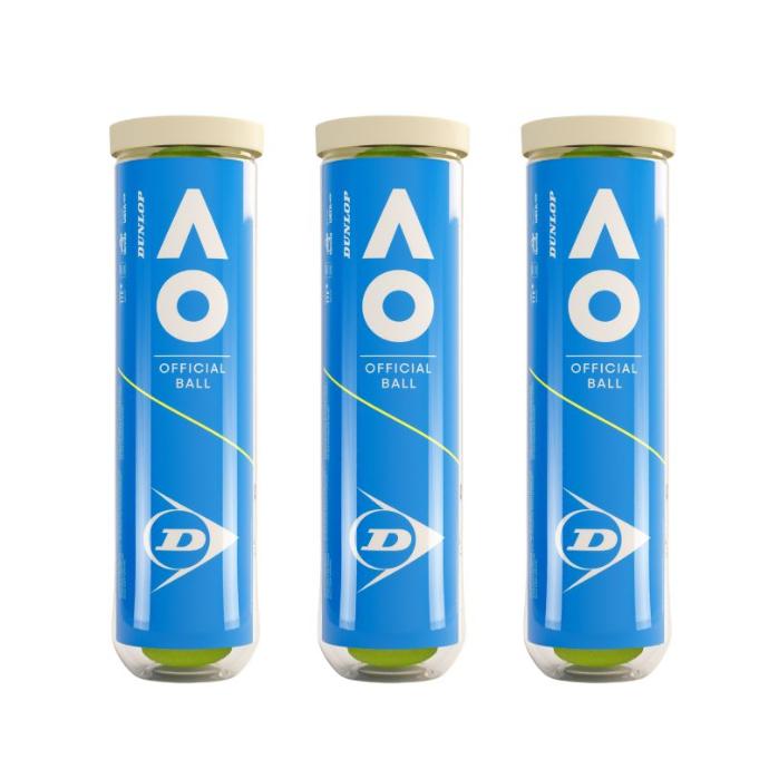 Tennisbälle Dunlop Australian Open 3x 4er Dose
