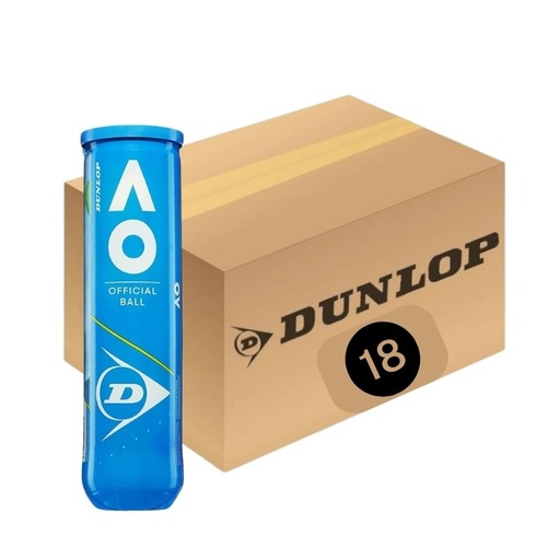 Tennisbälle Dunlop Australian Open 18x 4er Dose im Karton