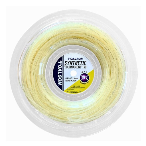 Tennis String Synthetic Tournament 1,33-1,38mm - 200m String Reel