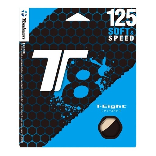Tennissaite T8 Soft&Speed 1,25-1,30mm - 12,2m Saitenset