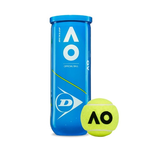  Tennis Balls Dunlop Australian Open 3 pcs can