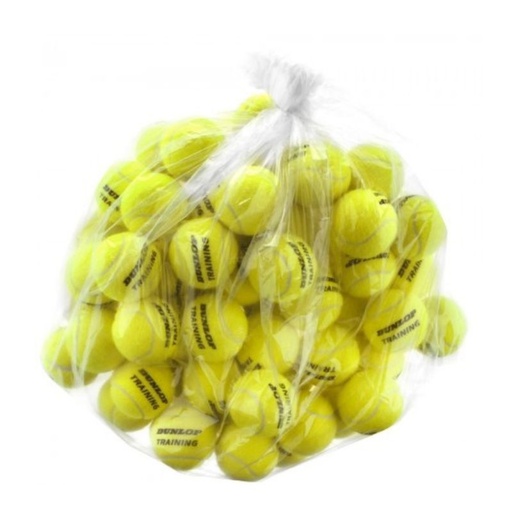 Tennis Balls Dunlop Training unpressurised Trainer Balls 60 pcs in a bag