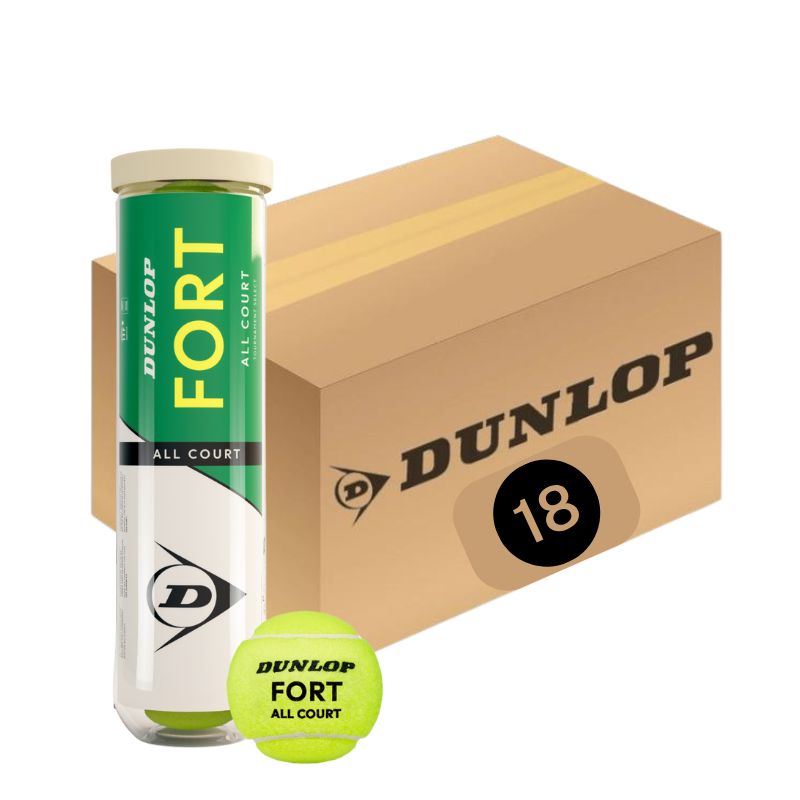 Tennis Balls Dunlop Fort All Court 18x 4 pcs can in a box