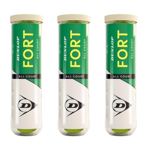 Tennis Balls Dunlop Fort All Court 3x 4 pcs can
