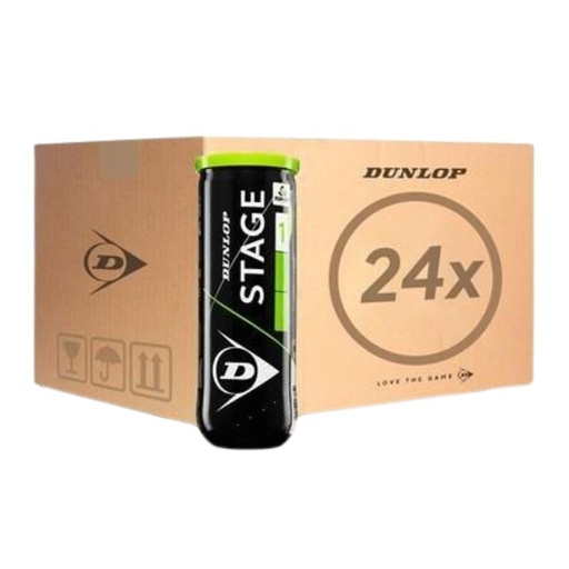 Tennis Balls Dunlop Stage 1 24x 3 pcs can in a box