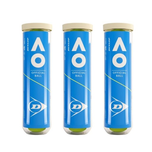 Tennisbälle Dunlop Australian Open 3x 4er Dose